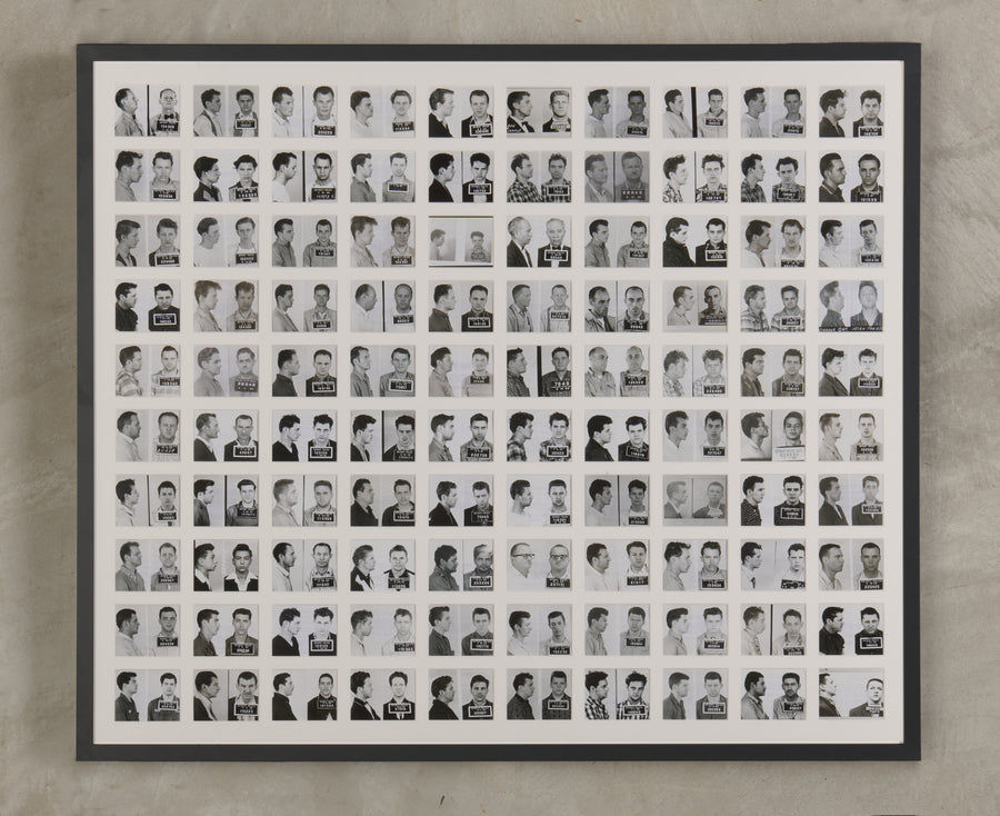 '100 GUYS WHO SHOULD HAVE STAYED HOME THAT DAY' VINTAGE MUG SHOTS, USA, 1940'S-1950'S