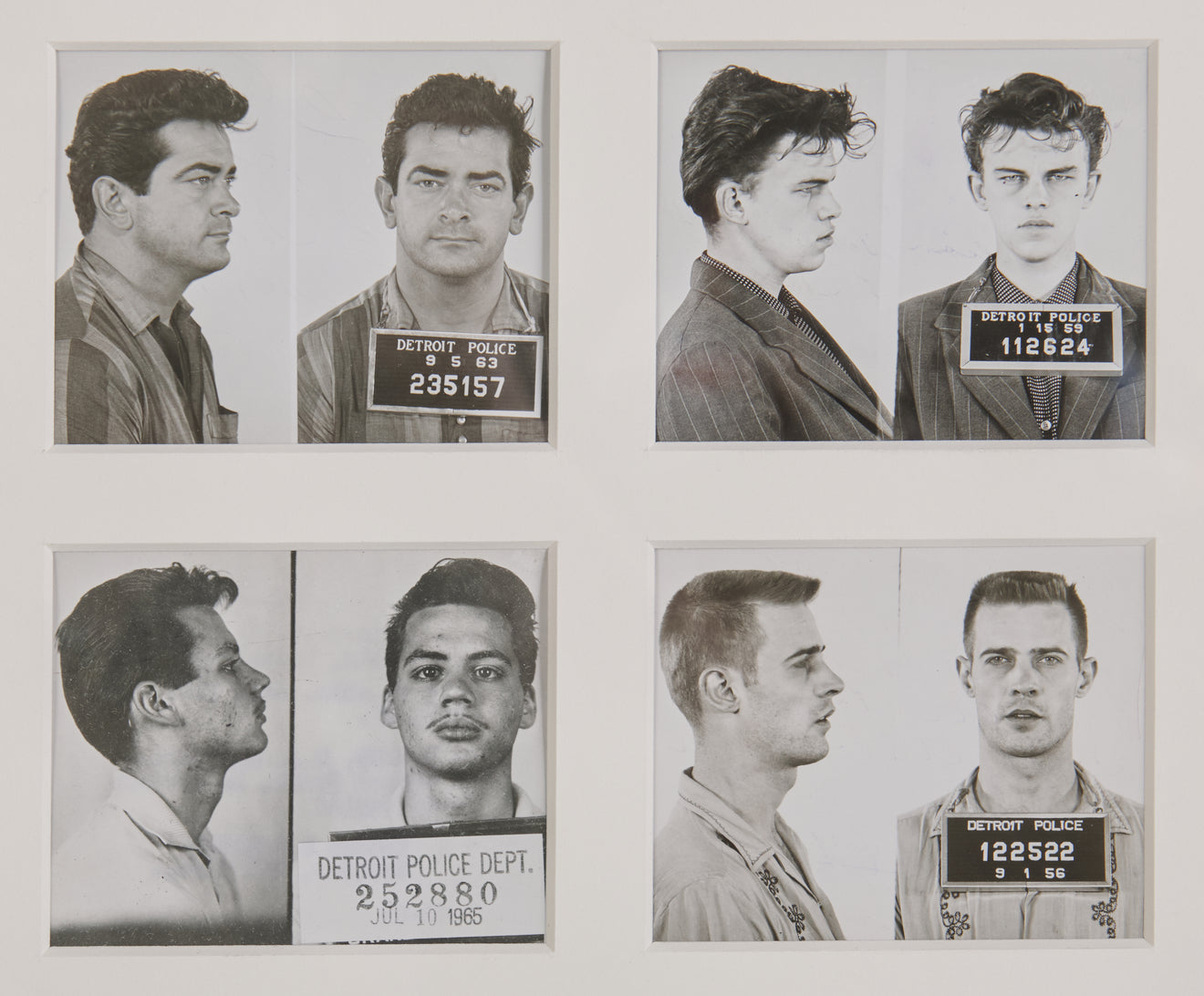 '100 GUYS WHO SHOULD HAVE STAYED HOME THAT DAY' VINTAGE MUG SHOTS, USA, 1940'S-1950'S