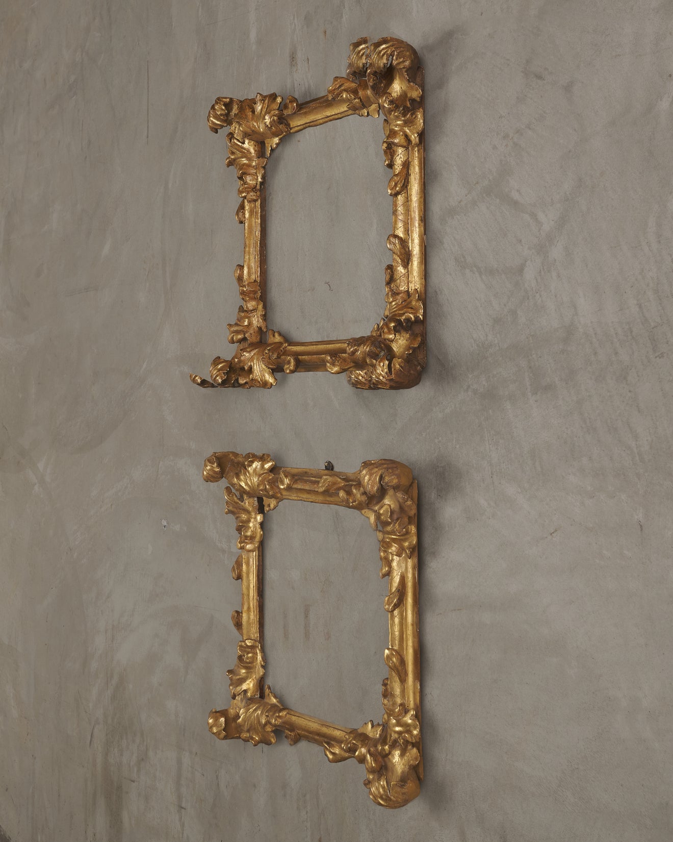 18th C BOLOGNESE GILDED FRAME(s), SMALL