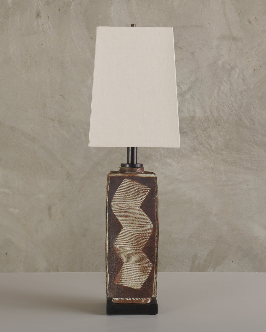 1970S BRUTALIST CERAMIC LAMP