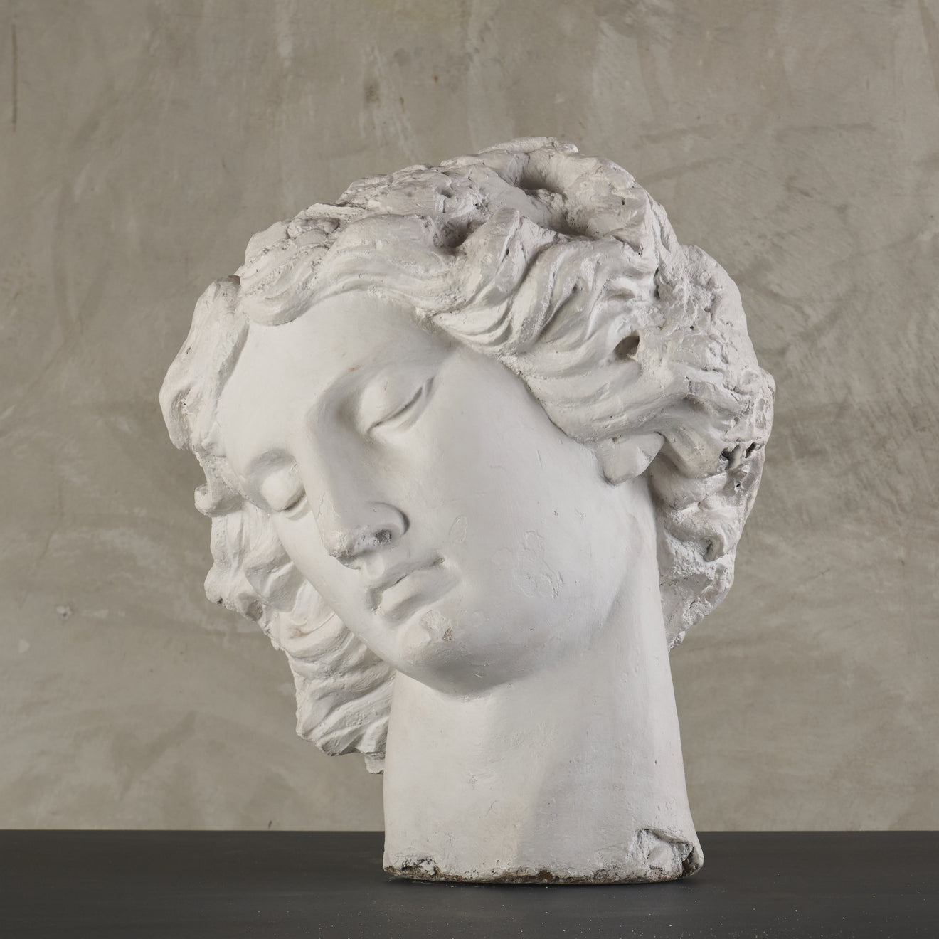 MONUMENTAL  PLASTER HEAD FROM ACADEMIA DE SAN CARLOS, MEXICO CITY, 19th C