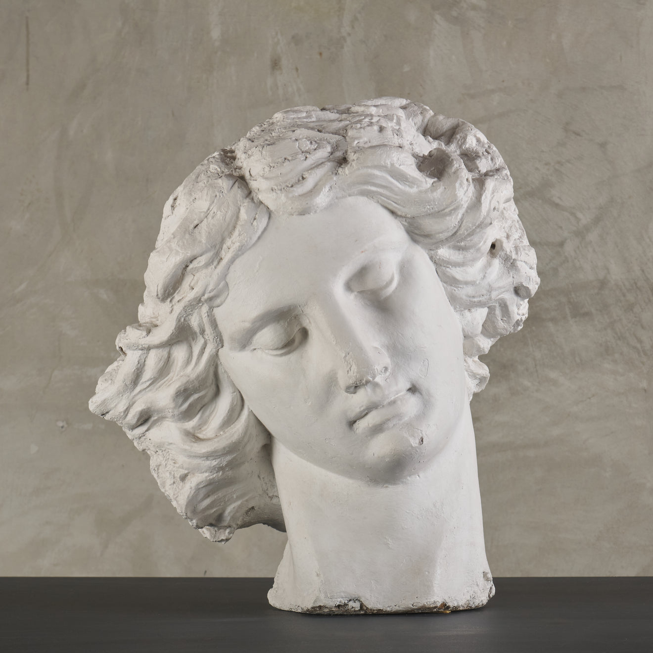 MONUMENTAL  PLASTER HEAD FROM ACADEMIA DE SAN CARLOS, MEXICO CITY, 19th C