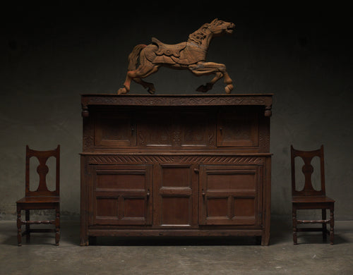 ENGLISH OAK CABINET DATED 1679