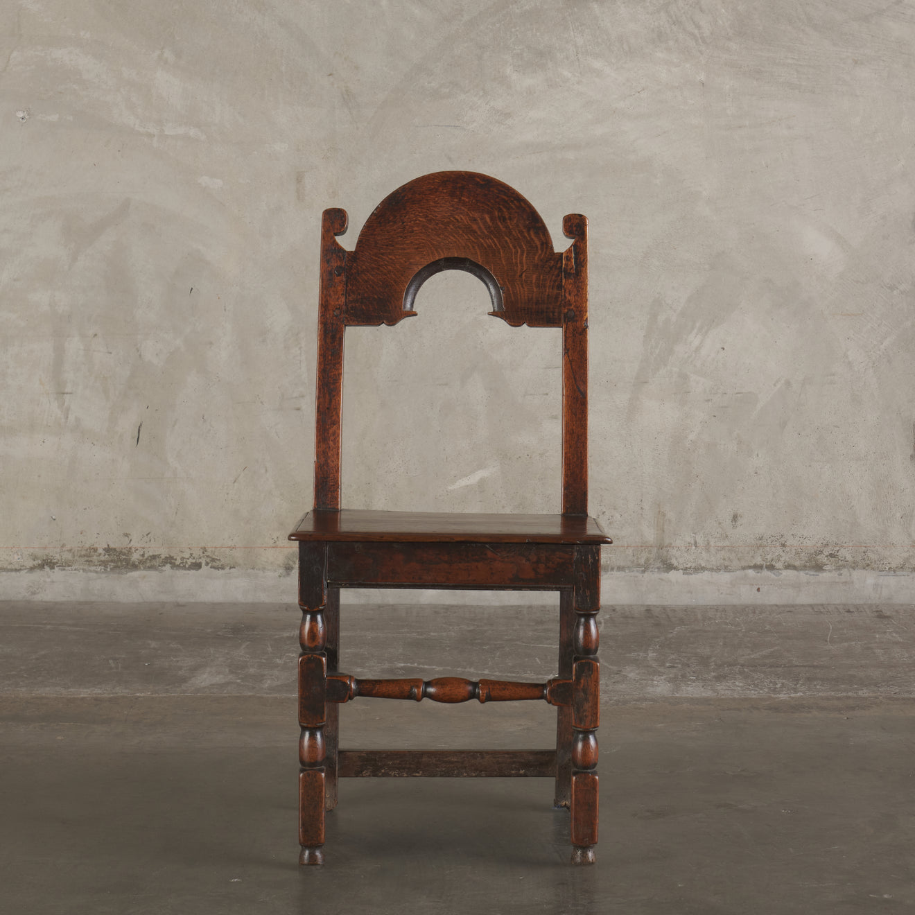 19TH C ENGLISH HALL CHAIR
