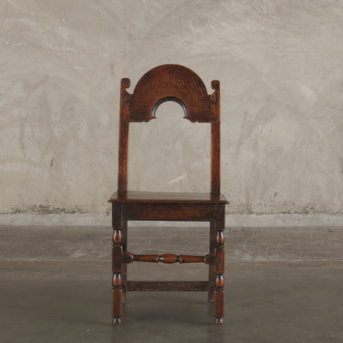 19TH C ENGLISH HALL CHAIR