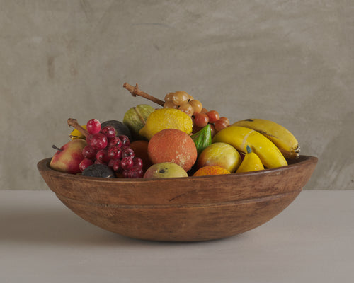 40 YEAR COLLECTION OF ITALIAN STONE FRUIT AND BOWL