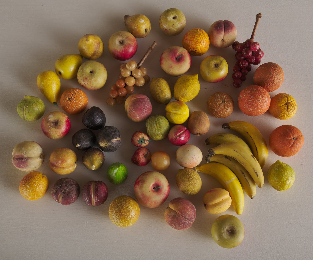 40 YEAR COLLECTION OF ITALIAN STONE FRUIT AND BOWL