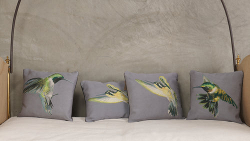 ALEXANDER MCQUEEN AUBUSSON HUMMINGBIRD PILLOW(S), MED