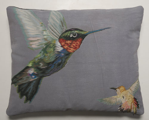 ALEXANDER MCQUEEN AUBUSSON HUMMINGBIRD PILLOW(S), XL