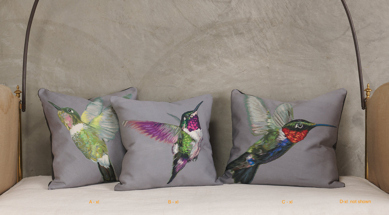 ALEXANDER MCQUEEN AUBUSSON HUMMINGBIRD PILLOW(S), XL