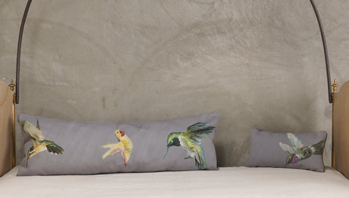 ALEXANDER MCQUEEN AUBUSSON HUMMINGBIRD PILLOW(S): BOLSTER & LUMBAR