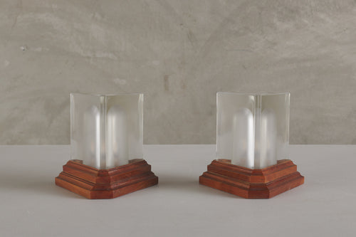 ALESSANDRO MENDINI 'PRISMA' TABLE LAMPS FOR FIDENZA VETRARIA, C1975, ITALY
