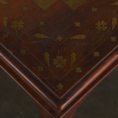 ANGLO INDIAN BRASS INLAID GAMES TABLE