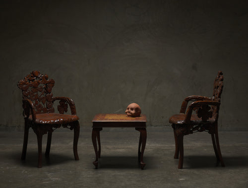 ANGLO INDIAN BRASS INLAID GAMES TABLE