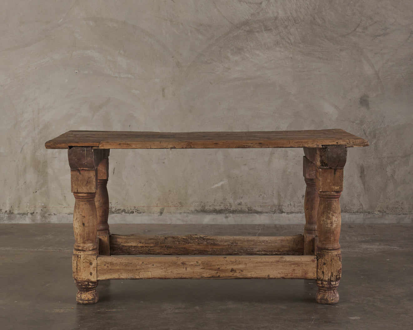 ANTIQUE SPANISH COLONIAL FARM TABLE, 19TH C