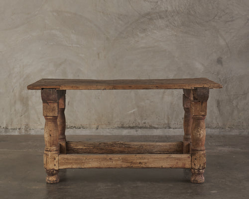 ANTIQUE SPANISH COLONIAL FARM TABLE, 19TH C