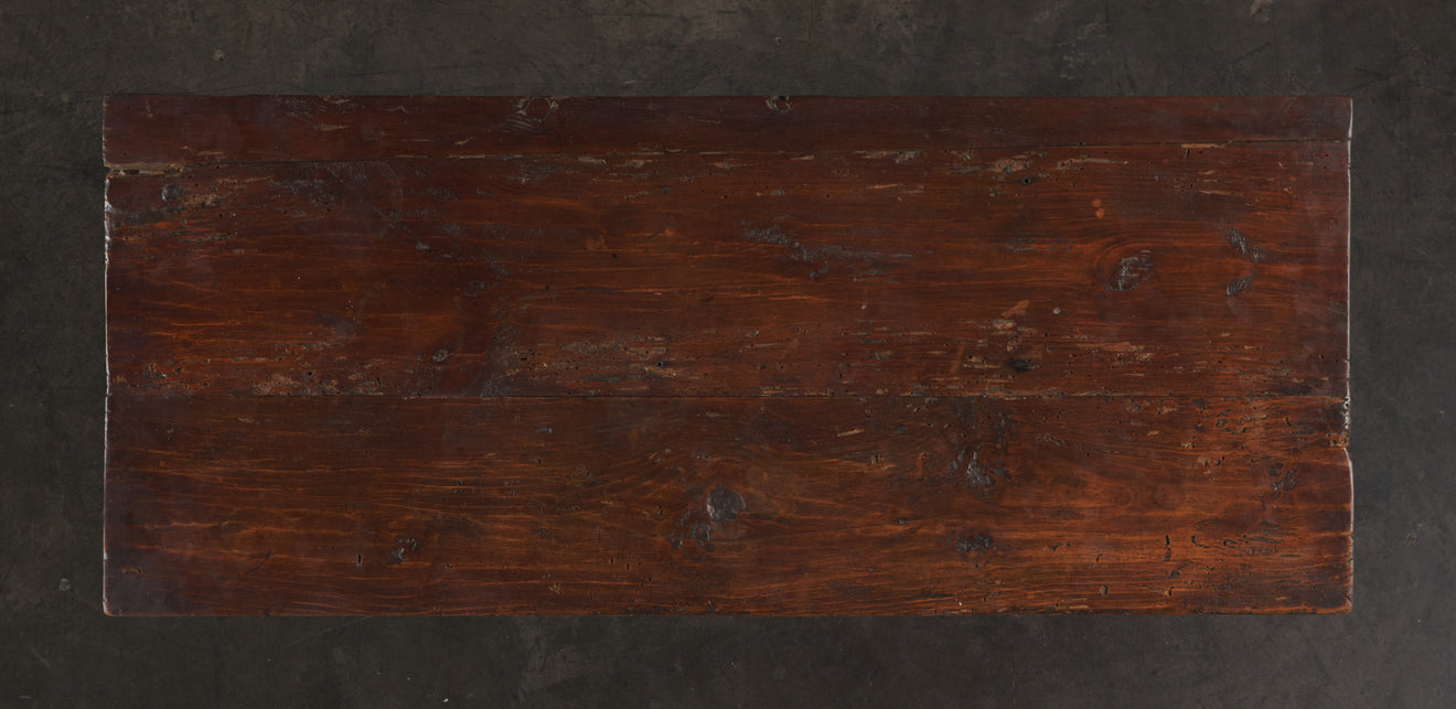 ANTIQUE SPANISH WALNUT 2-DOOR CABINET, 19TH CENTURY