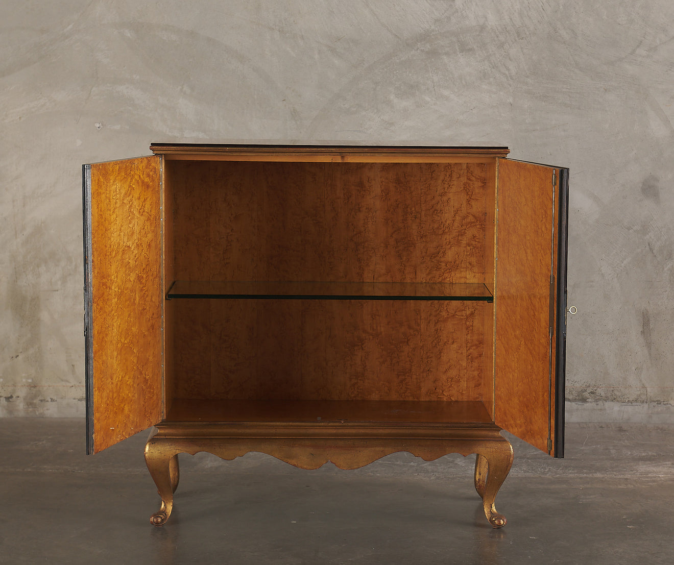 ART DECO MIRRORED CABINET, FRANCE, 1940'S