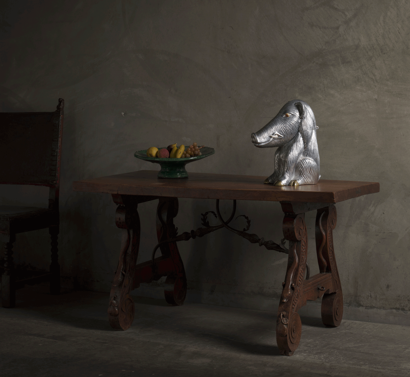 ARTHUR COURT WILD BOAR WINE COOLER/ICE BUCKET, 1986