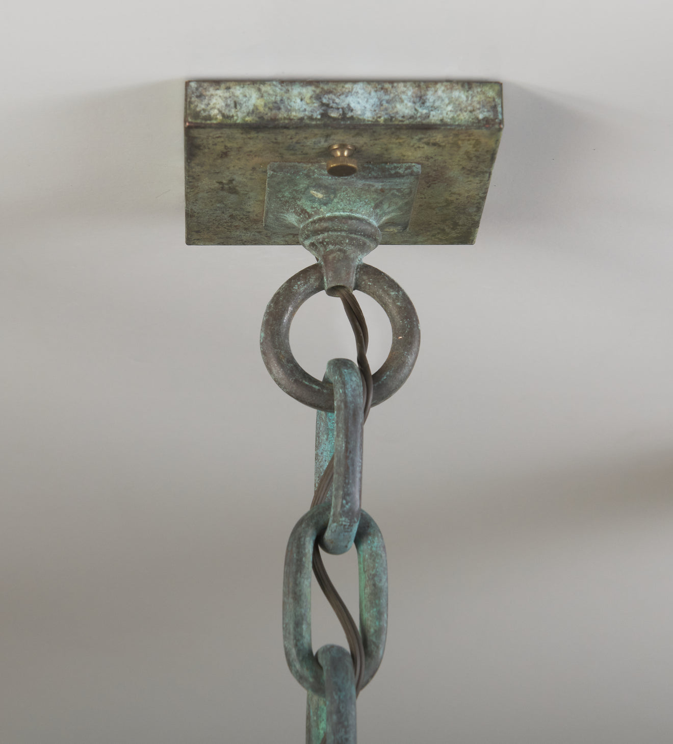 ARTS AND CRAFTS STYLE COPPER HANGING LIGHT