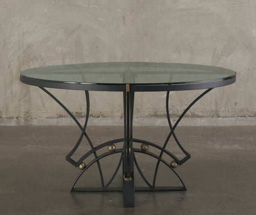 ARTURO PANI (1915-1981) IRON DINING TABLE, c1970