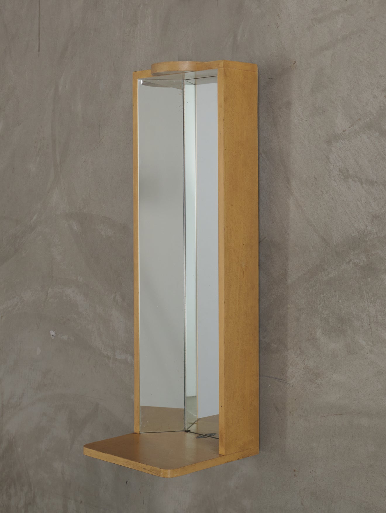 BAUSCH & LOMB WALL HANGING MIRROR, MID 20TH C