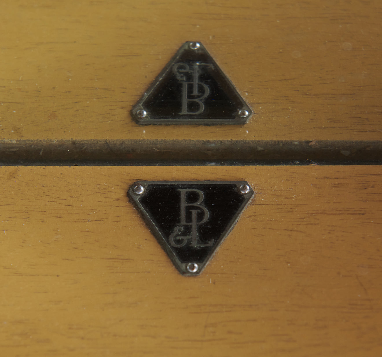 BAUSCH & LOMB WALL HANGING MIRROR, MID 20TH C