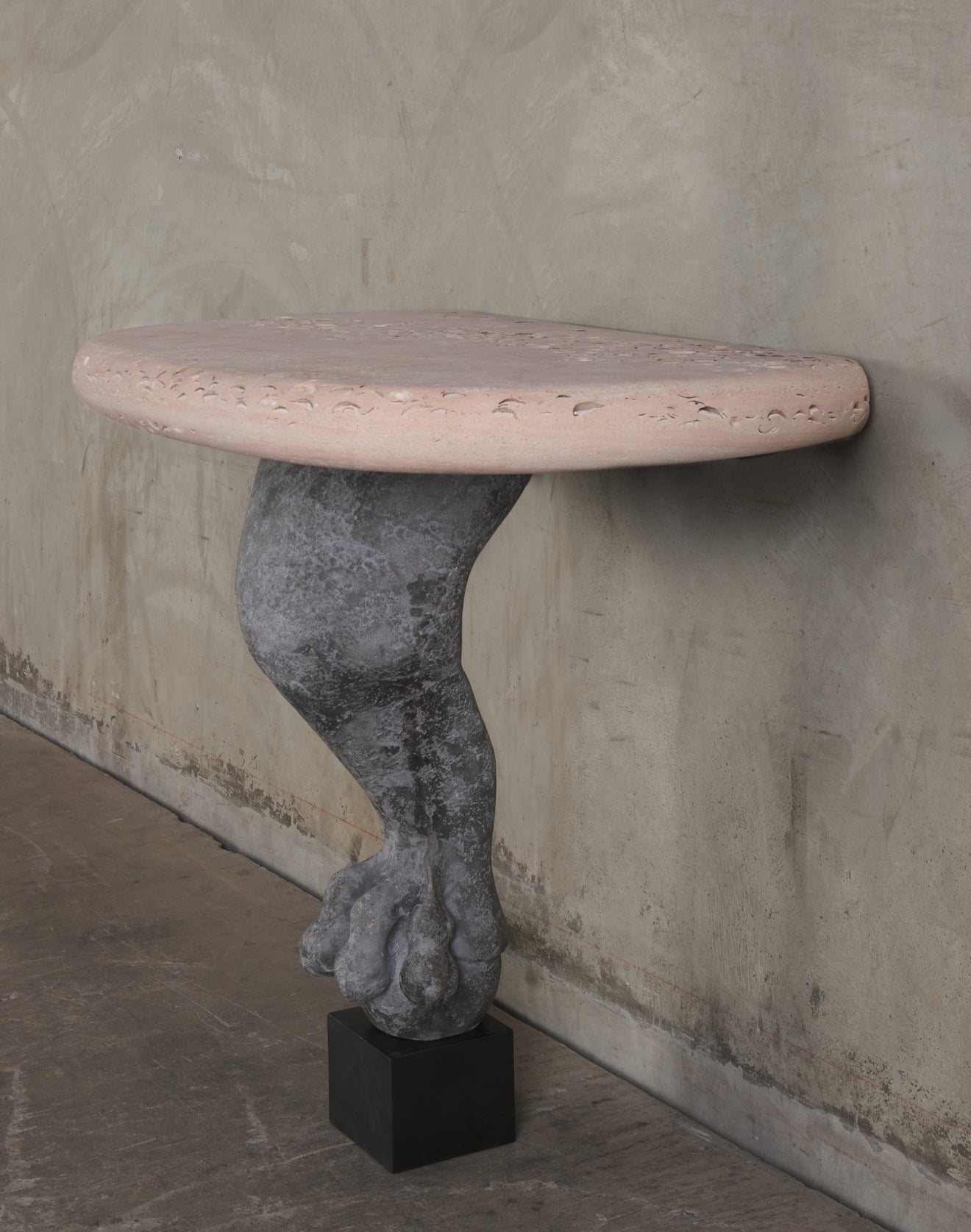 BCW DEMILUNE LEONINE WALL CONSOLE BY LIKA MOORE