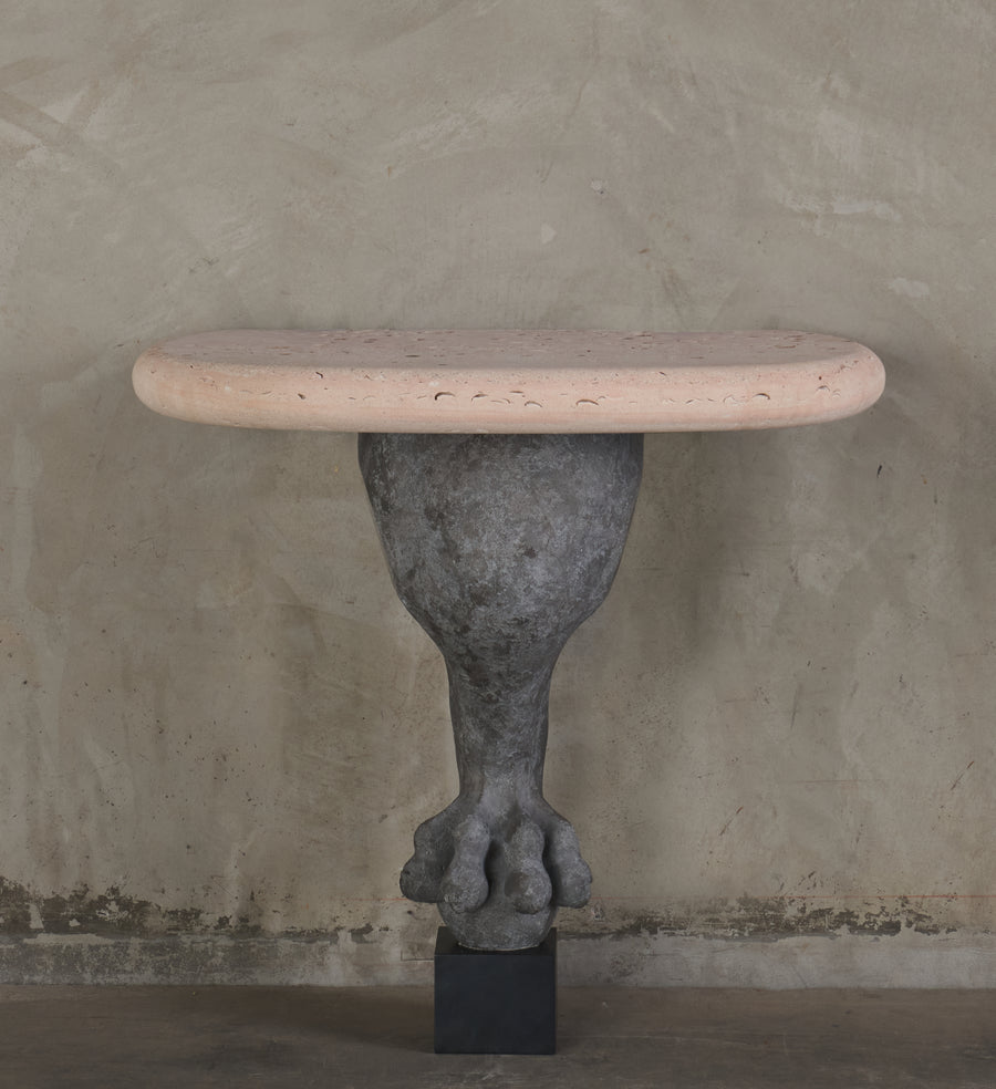 BCW DEMILUNE LEONINE WALL CONSOLE BY LIKA MOORE