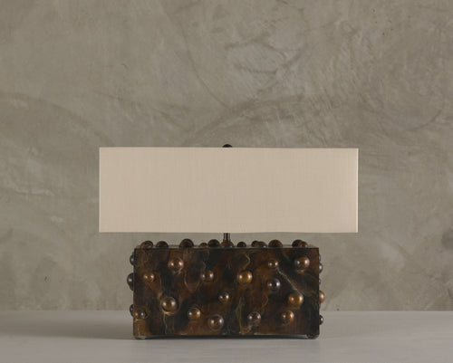 BC WORKSHOP LARGE STUDDED LAMP BY LIKA MOORE