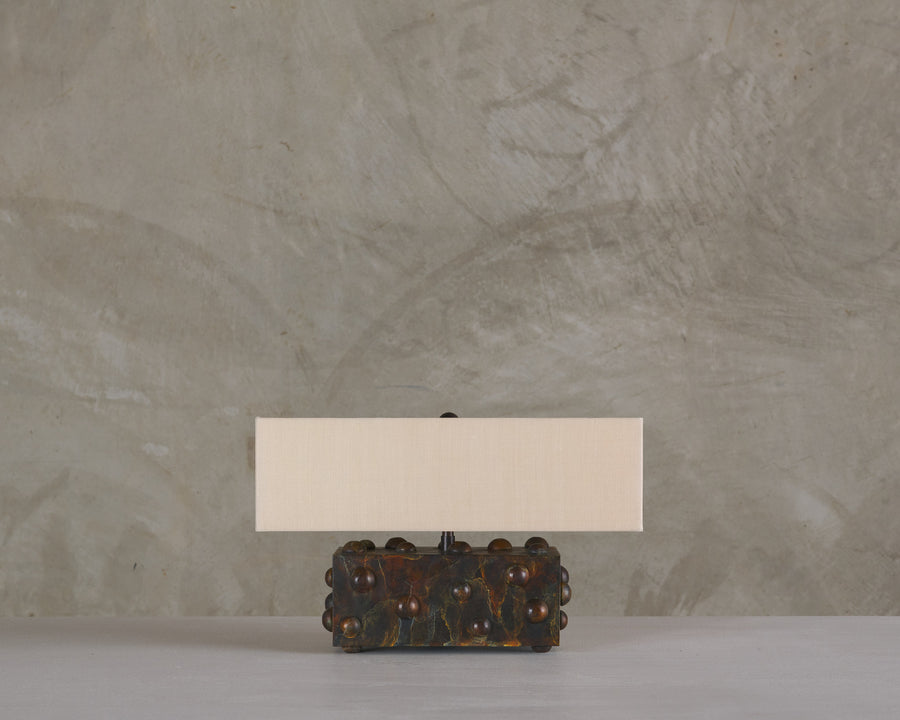 BCW MARBLED SMALL STUDDED LAMP BY LIKA MOORE