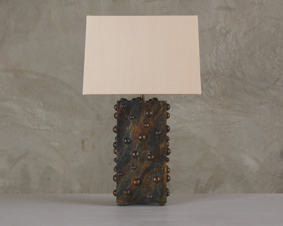 BCW MARBLED VERTICAL STUDDED LAMP BY LIKA MOORE