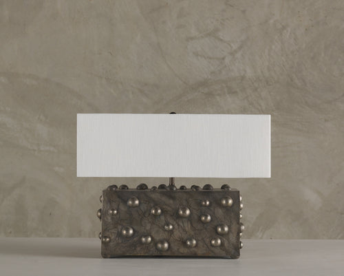BC WORKSHOP LARGE STUDDED LAMP BY LIKA MOORE