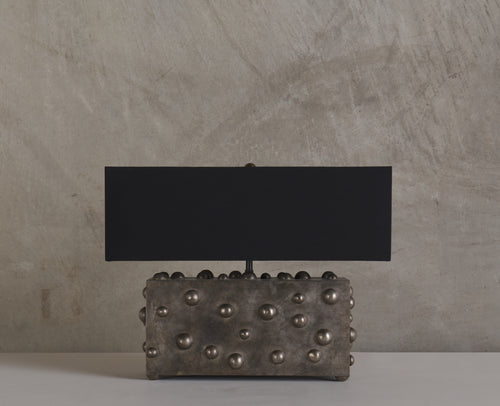 BC WORKSHOP LARGE STUDDED LAMP BY LIKA MOORE