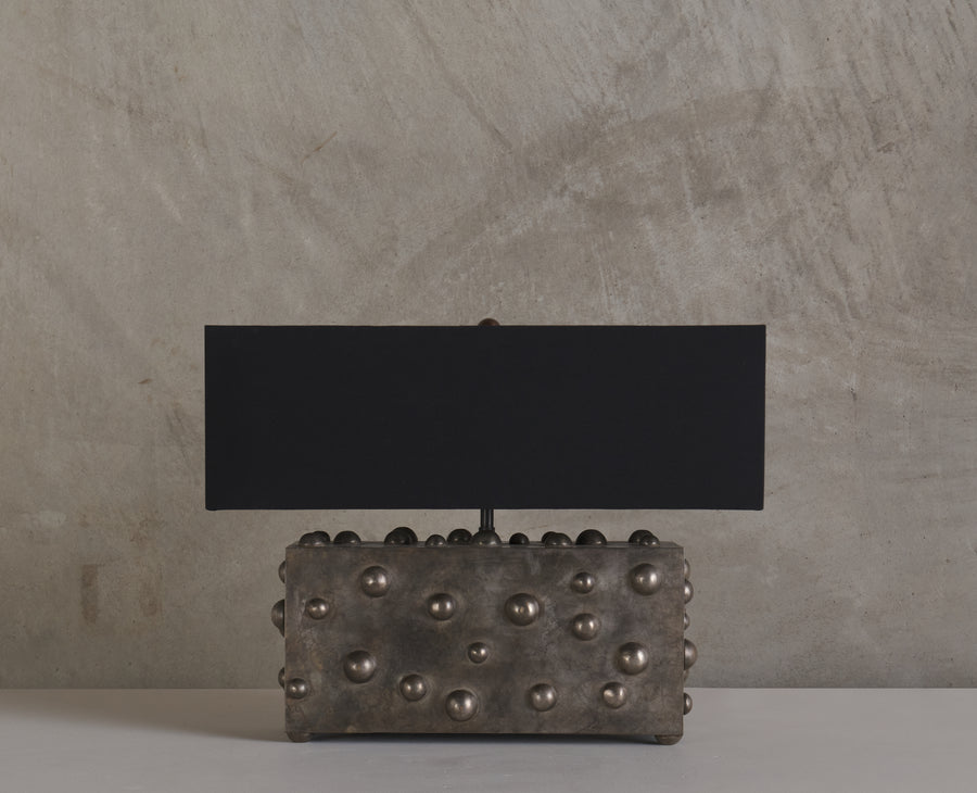 BC WORKSHOP LARGE STUDDED LAMP BY LIKA MOORE