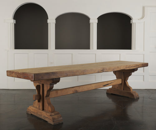 BELGIUM TWO-LEG TRESTLE TABLE