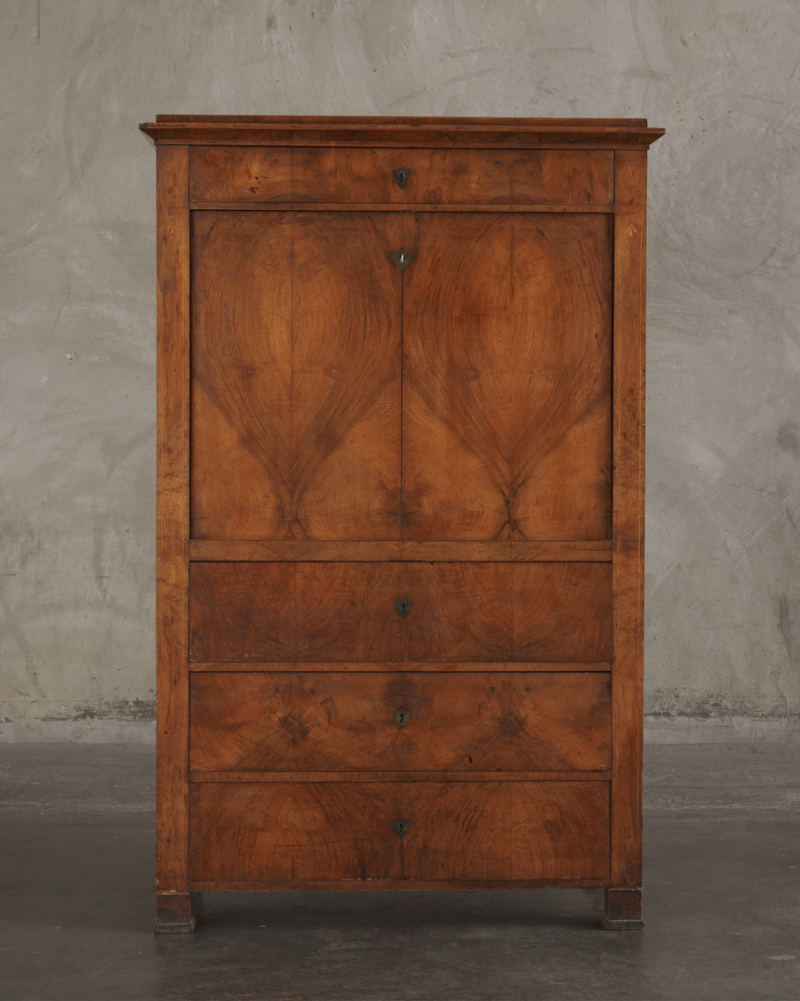 BIEDERMEIER FALL FRONT 'SECRETAIRE A ABATTANT', c1840