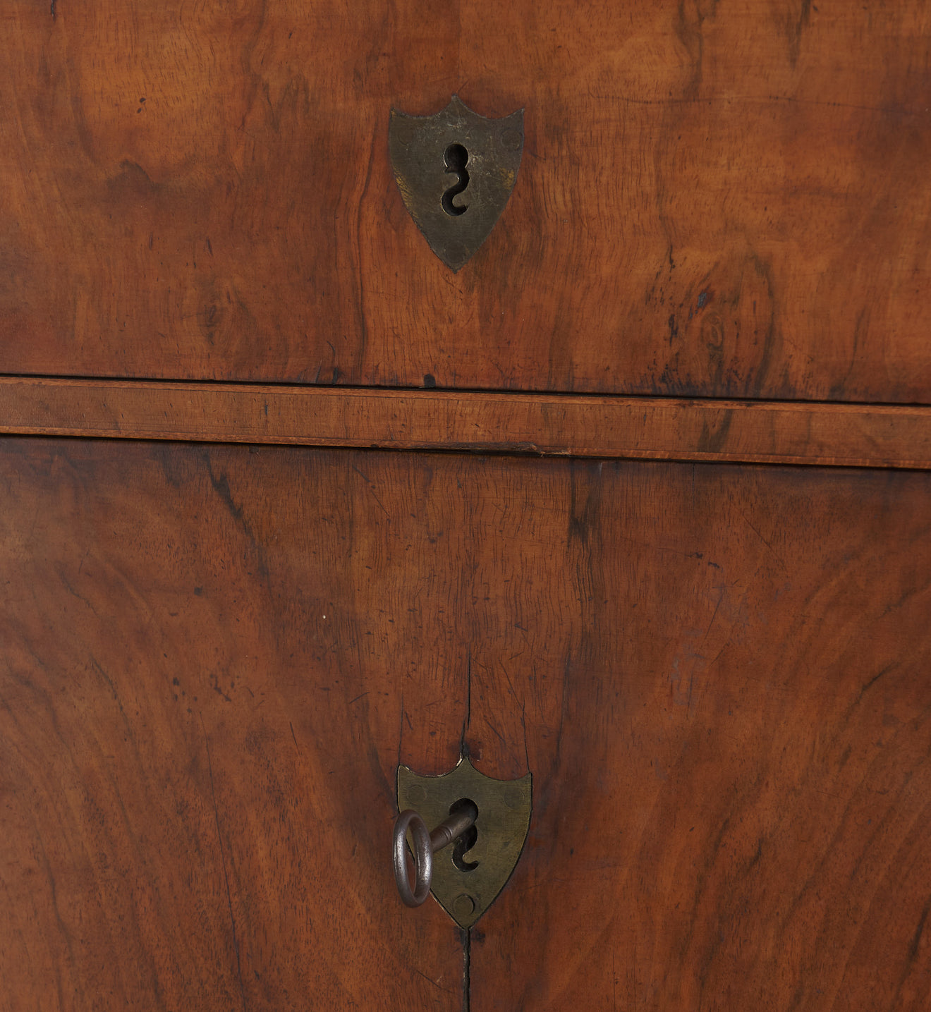 BIEDERMEIER FALL FRONT 'SECRETAIRE A ABATTANT', c1840