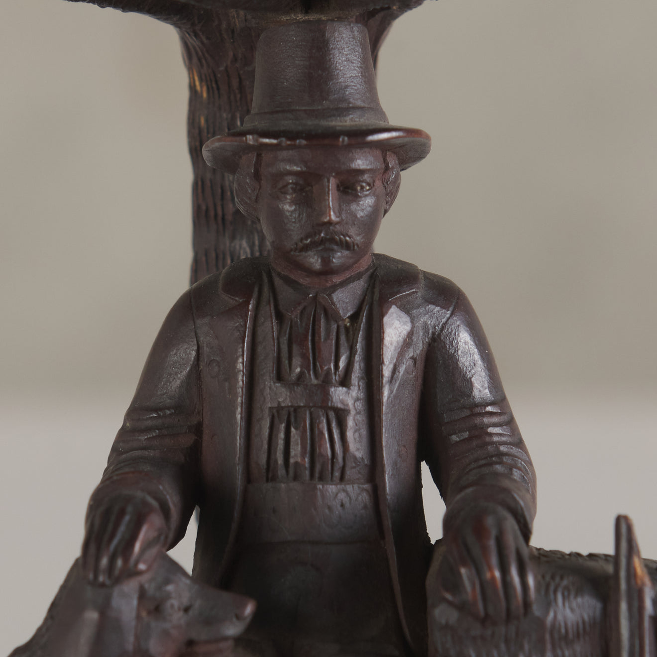 BLACK FOREST CARVED GOBLET, LATE 19TH C