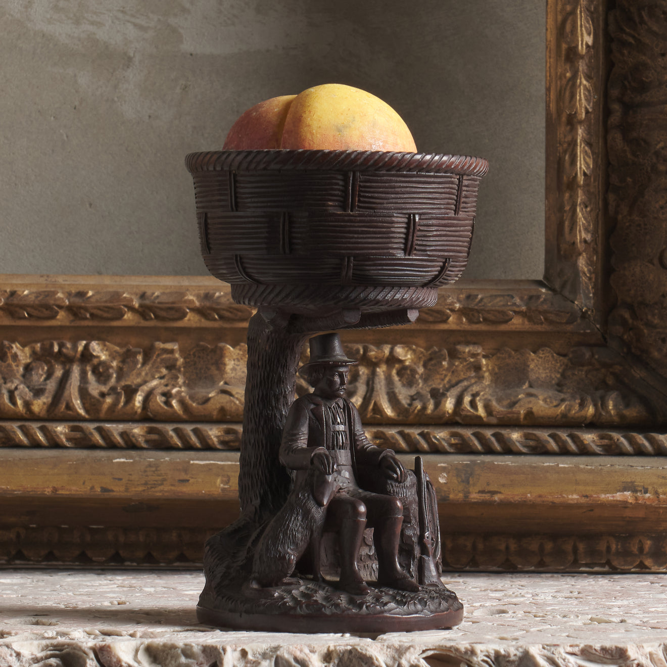 BLACK FOREST CARVED GOBLET, LATE 19TH C