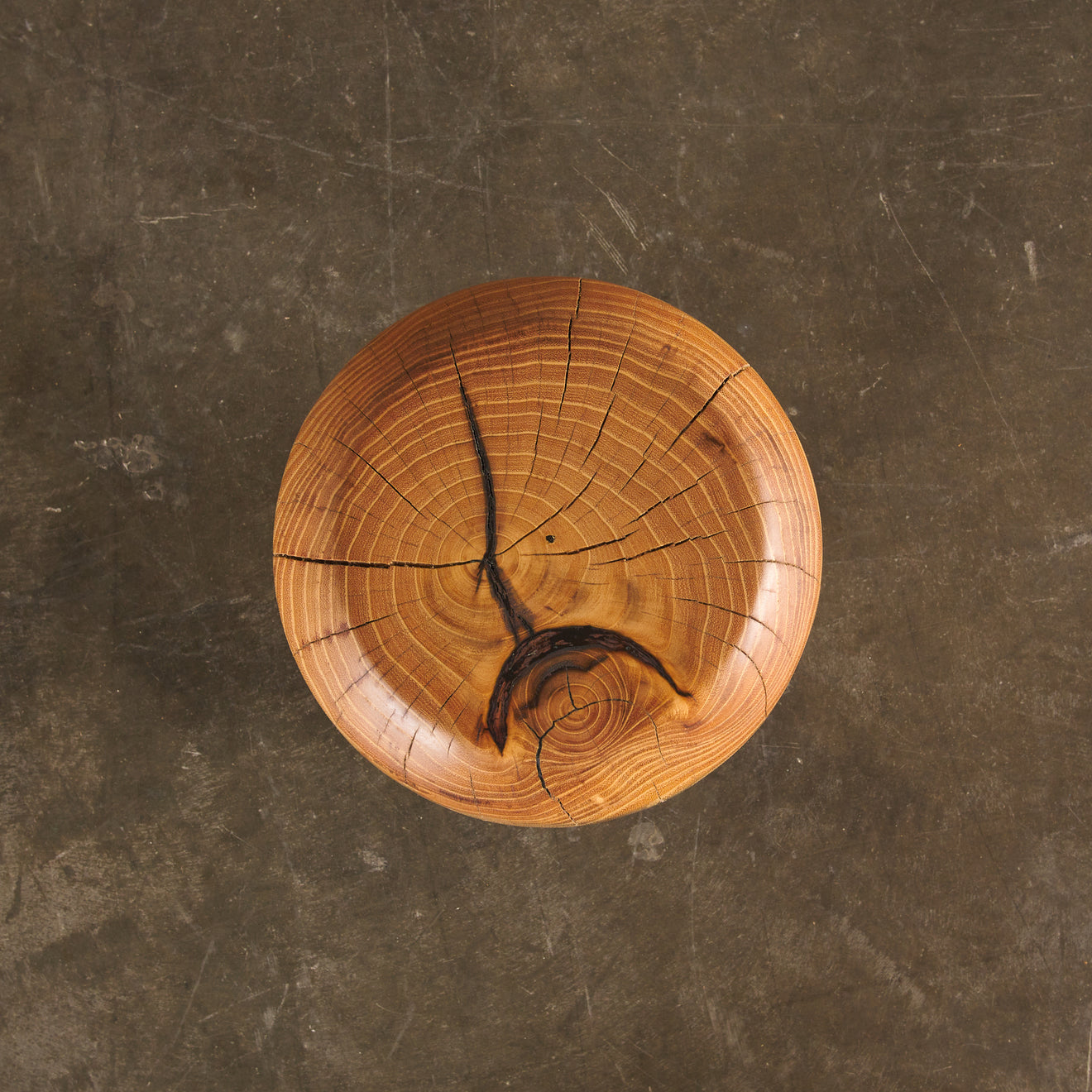 BLACK LOCUST STOOL BY IAN LOVE