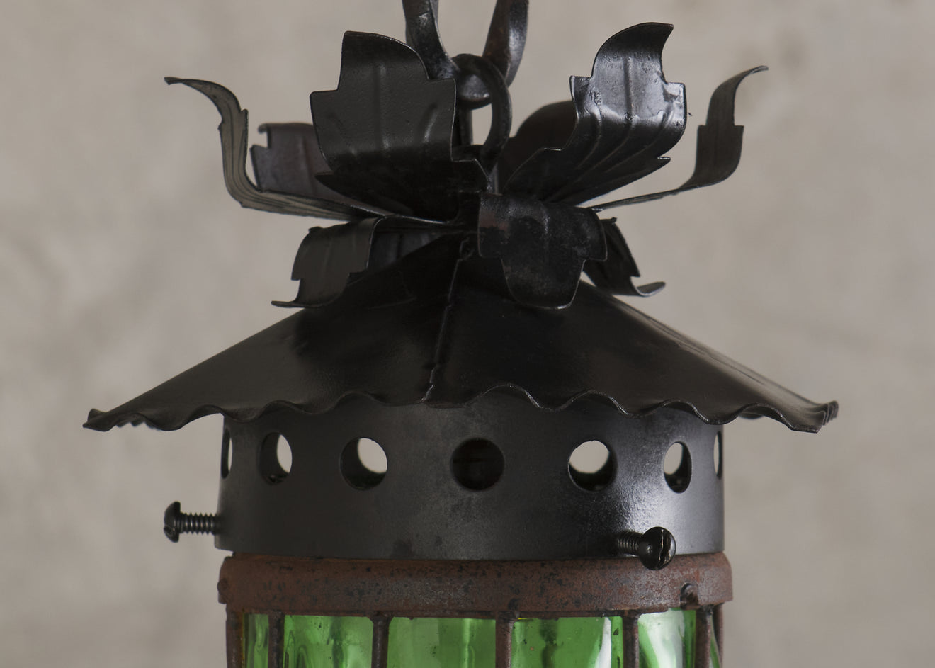 BLOWN GLASS HANGING LIGHT, C 1970