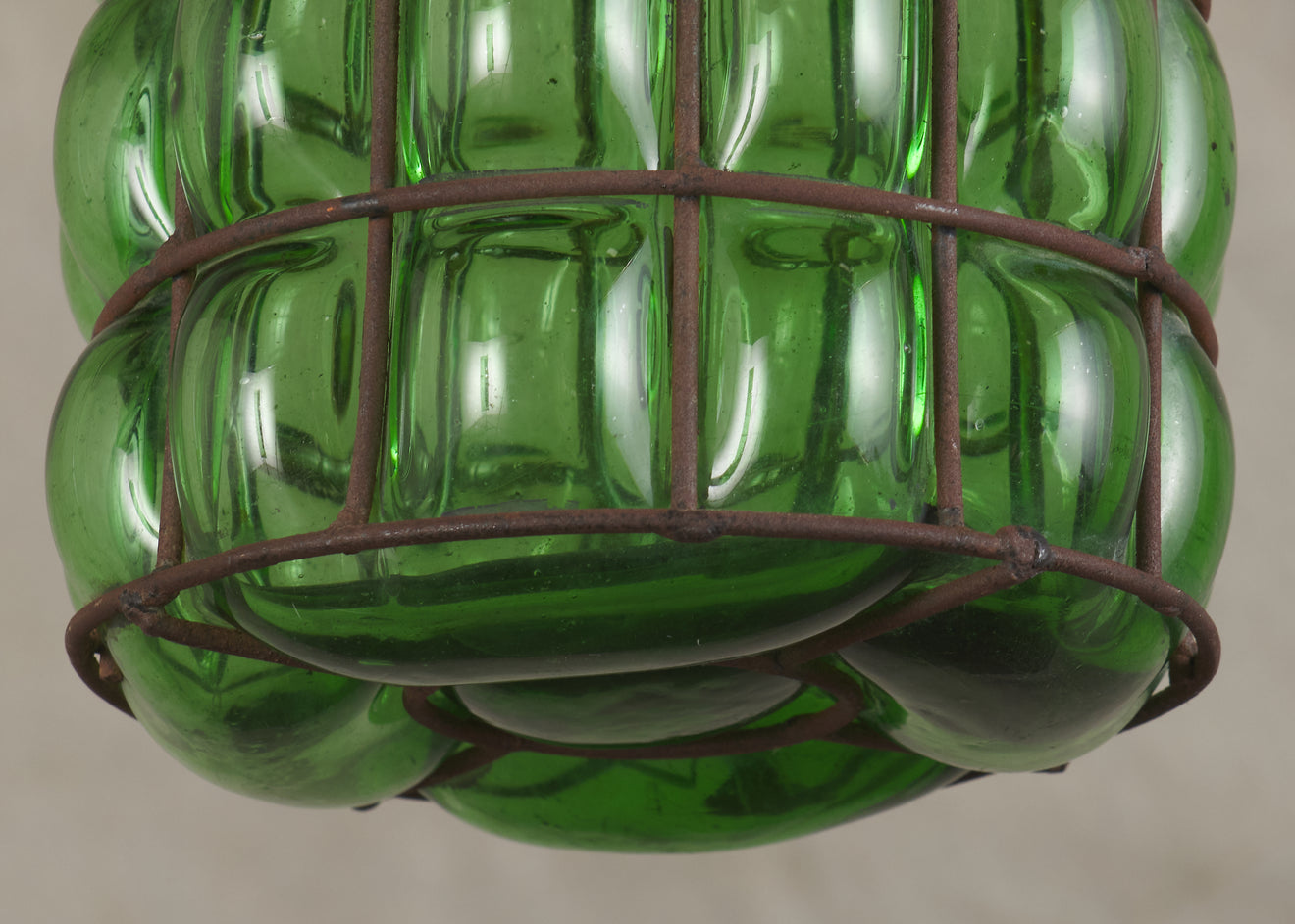 BLOWN GLASS HANGING LIGHT, C 1970