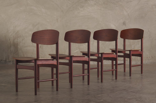 SET OF FOUR BORGE MOGENSEN TEAK DINING CHAIRS