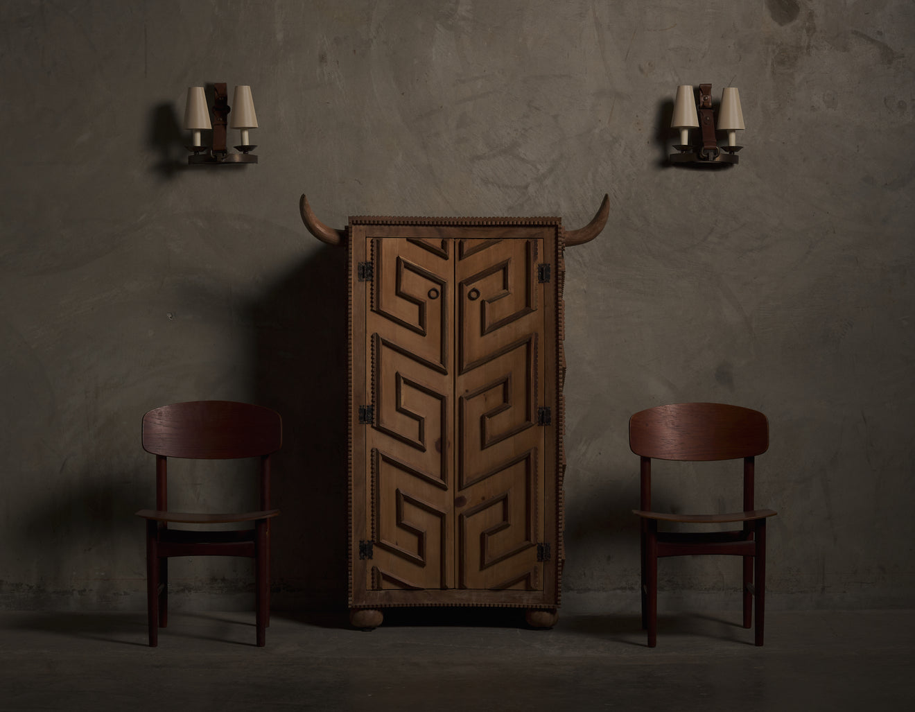 SET OF FOUR BORGE MOGENSEN TEAK DINING CHAIRS