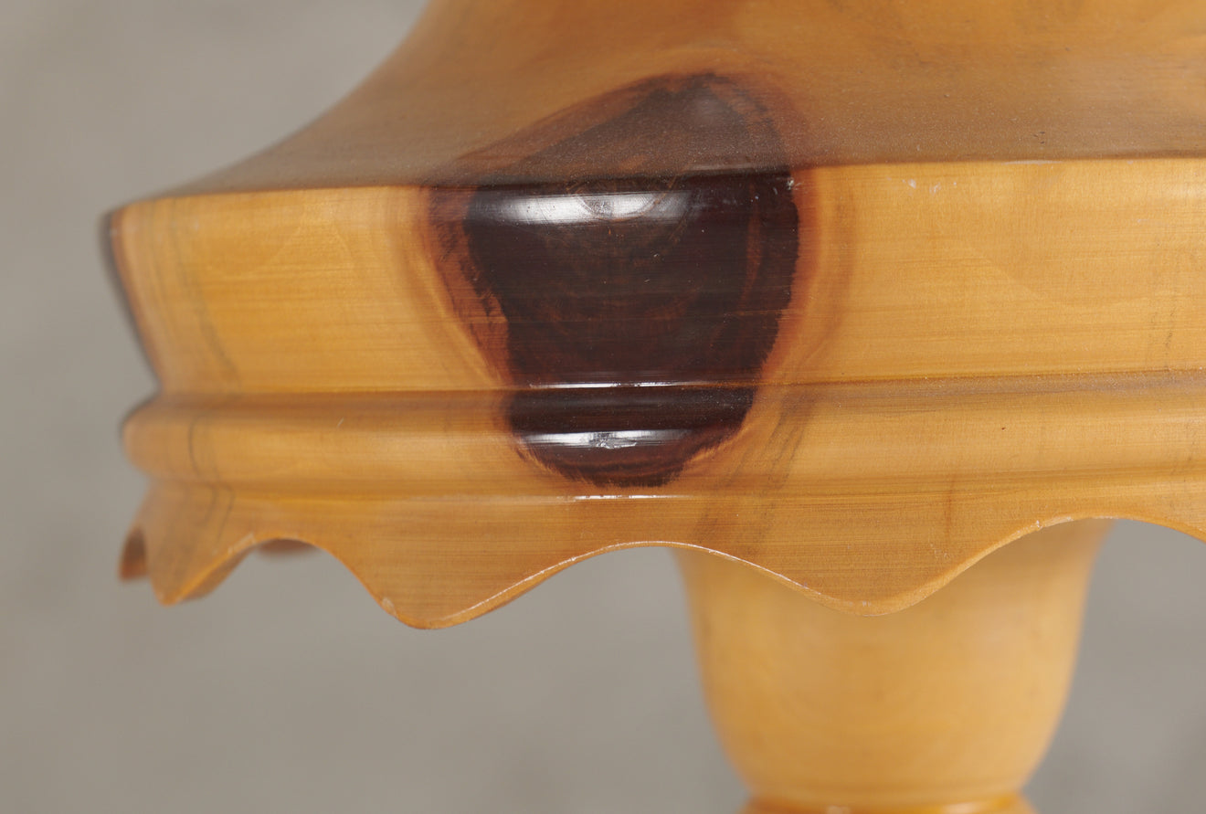 BRAZILIAN BUTTERFLY WOOD TABLE LAMP(s), 20TH C