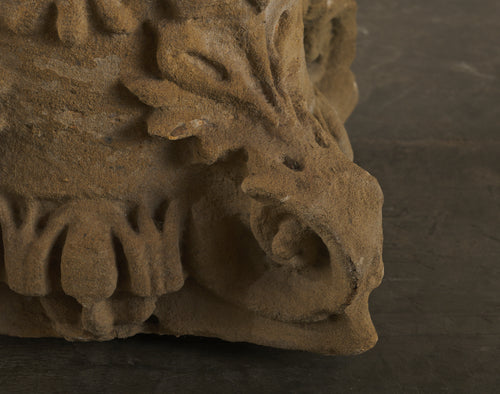 CARVED CAPITAL LIMESTONE FRAGMENT(s)