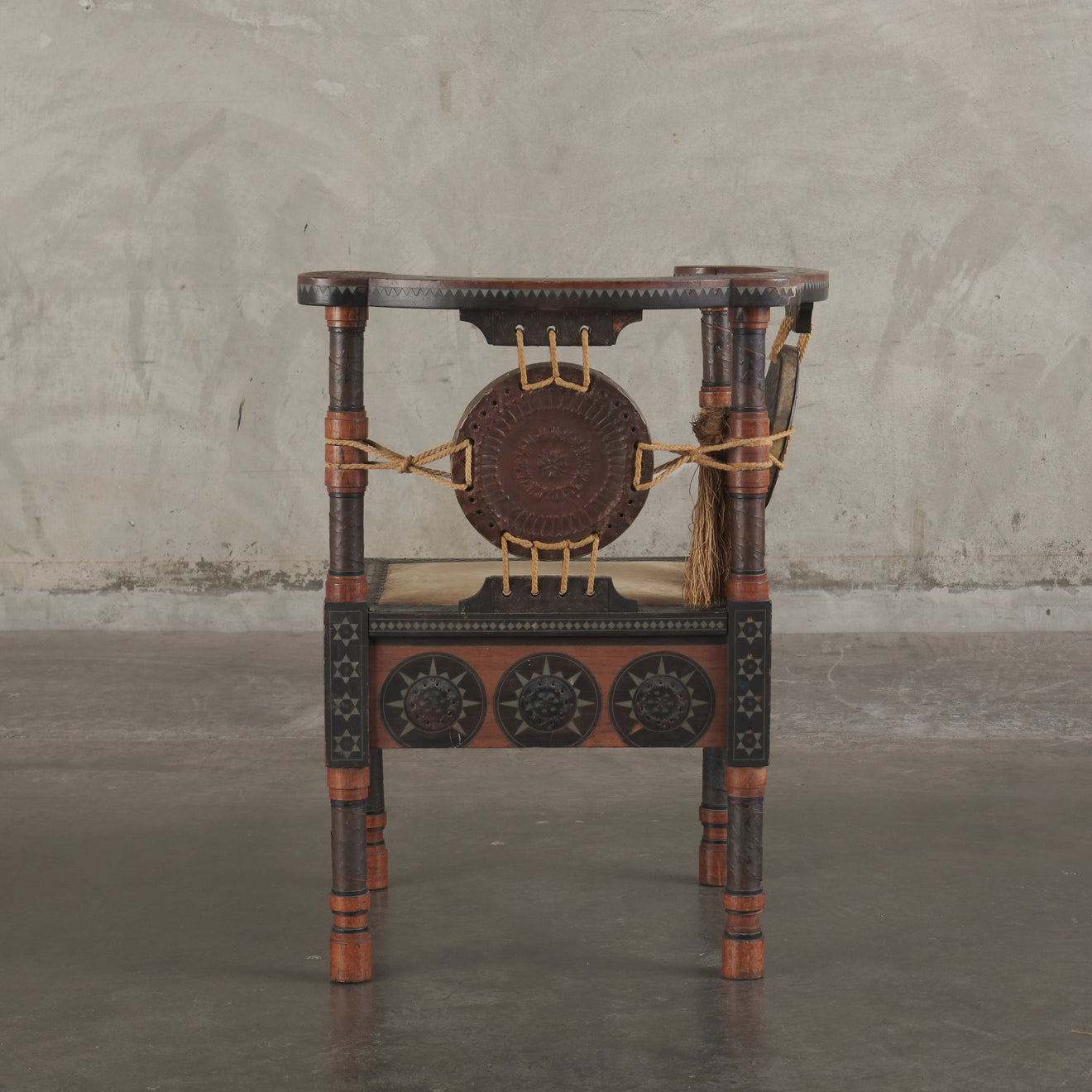 CARLO BUGATTI CORNER CHAIR, ITALY, c1906
