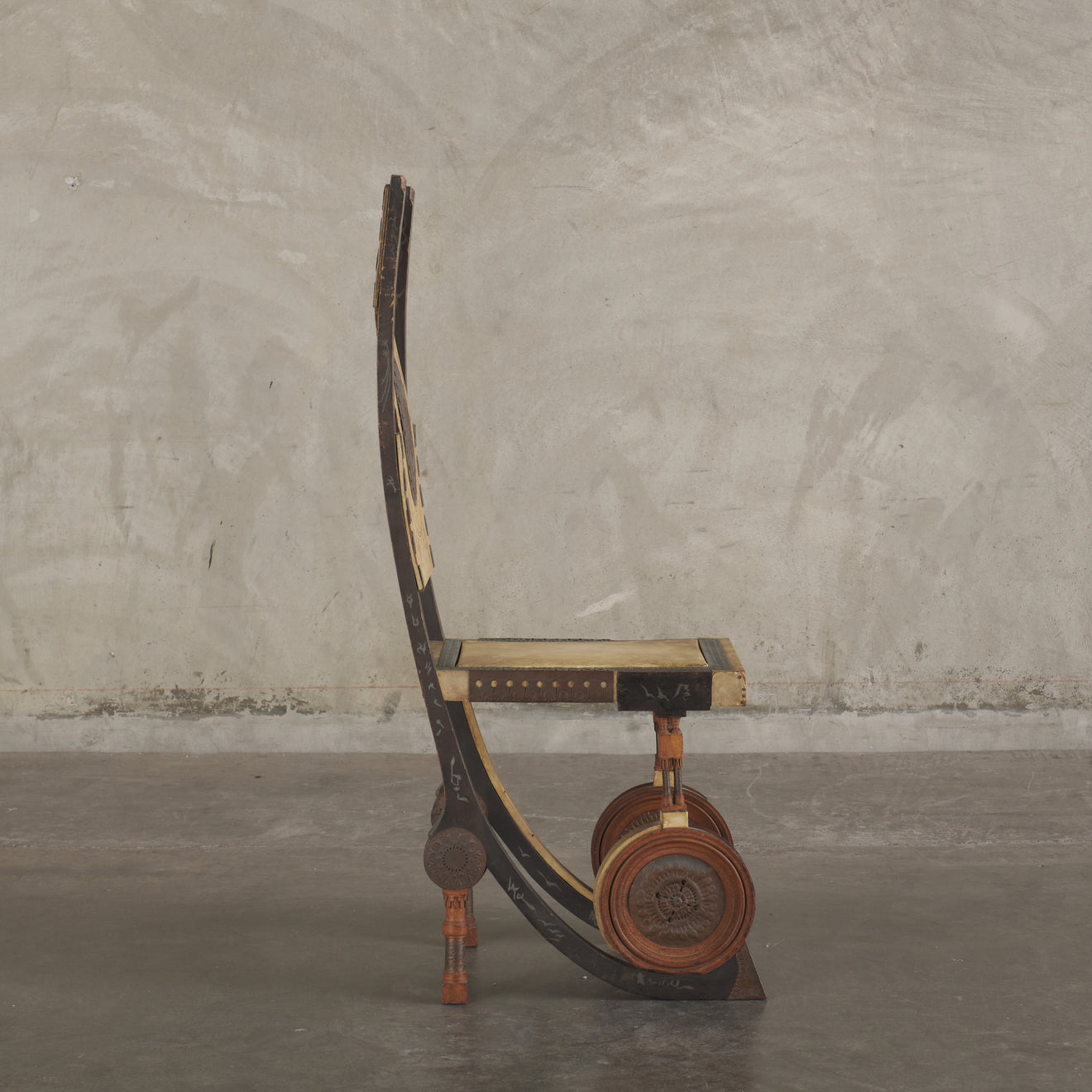 CARLO BUGATTI SIDE CHAIR, ITALY, c1902