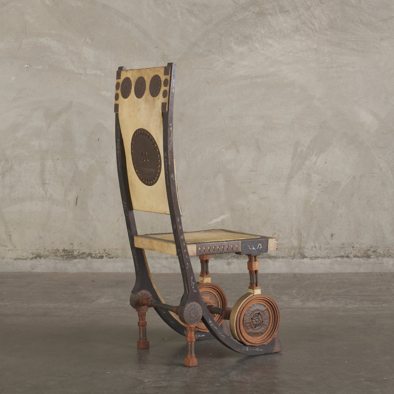 CARLO BUGATTI SIDE CHAIR, ITALY, c1902
